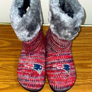 NFL New England Patriots Women’s Peak Knit Boots Sz XL